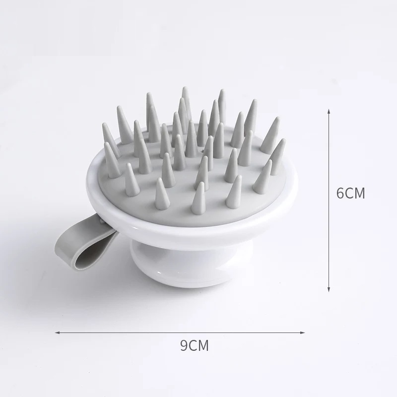 Lược Gội Đầu Massage Silicon - Massage da đầu - Giảm rụng tóc - Kích thích mọc tóc (Màu ngẫu nhiên) + Tặng kèm móc treo siêu dính