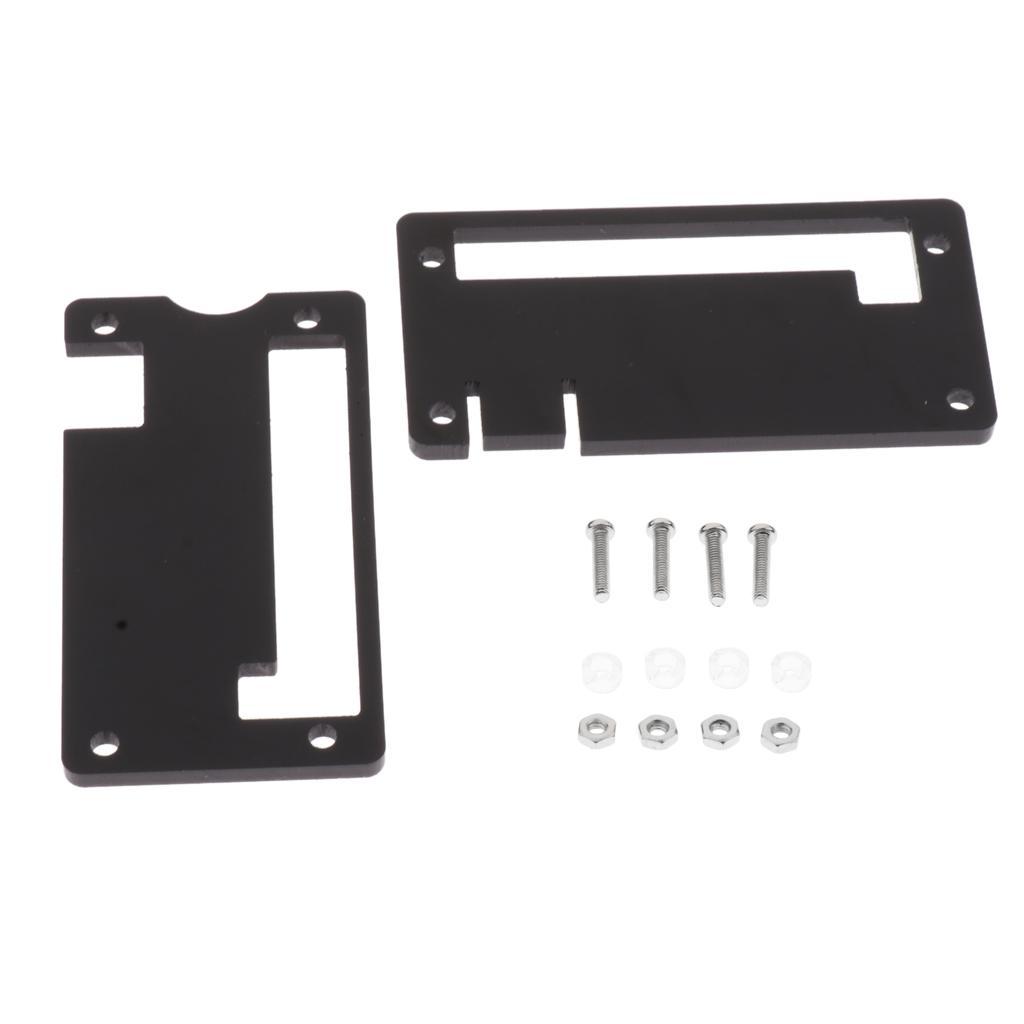 Acrylic Case Protective Enclosure Cover for Raspberry Pi Black