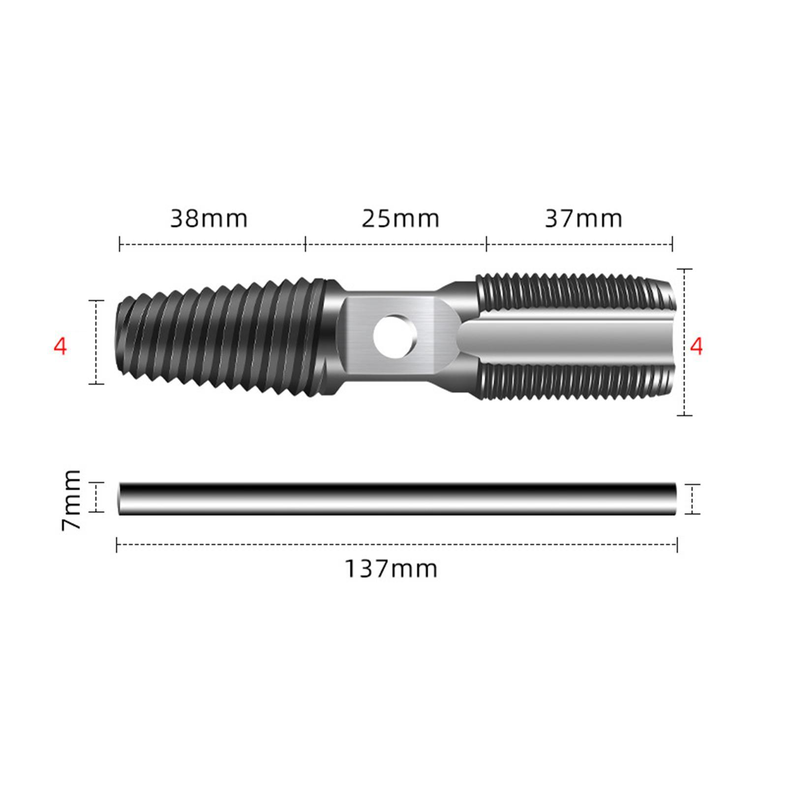 Screw Bolt Extractor, Double Head Damaged Screw Broken Blot Removal Tool for Pipes Valve Faucet