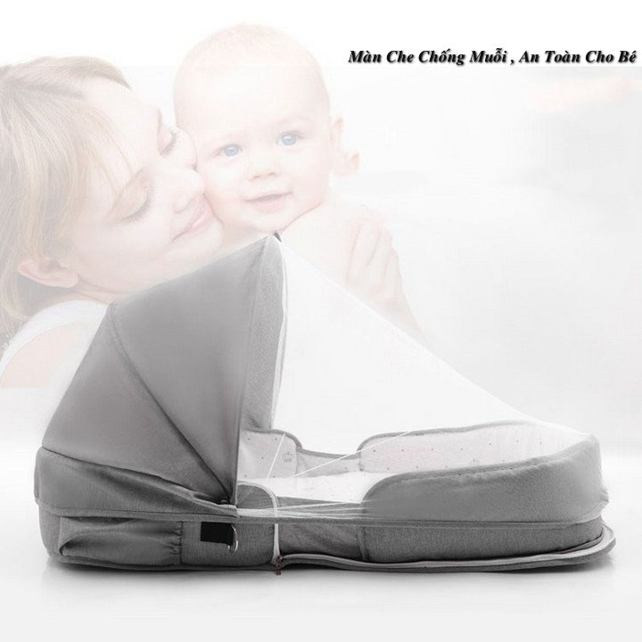 Nôi giường trẻ sơ sinh di động Bionic BabyCare chống muỗi - Home and Garden