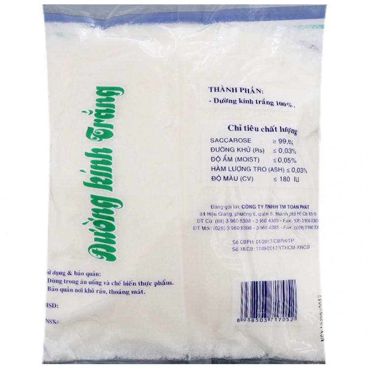 Đường kính trắng Toàn Phát gói 1kg