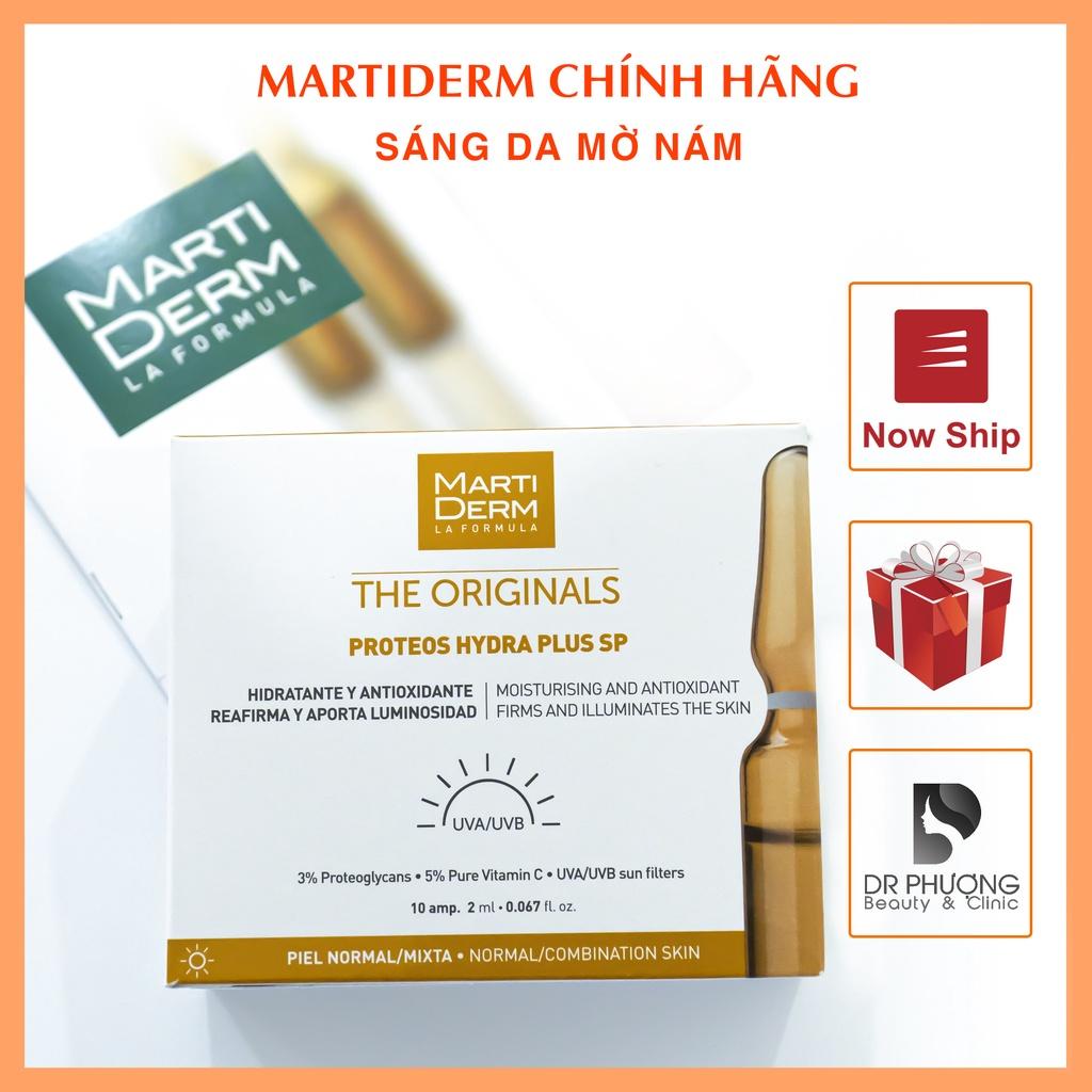 Tinh chất Ampoule dưỡng ẩm và ngừa lão hóa da Martiderm The Original Proteos Hydra Plus Sp Vàng