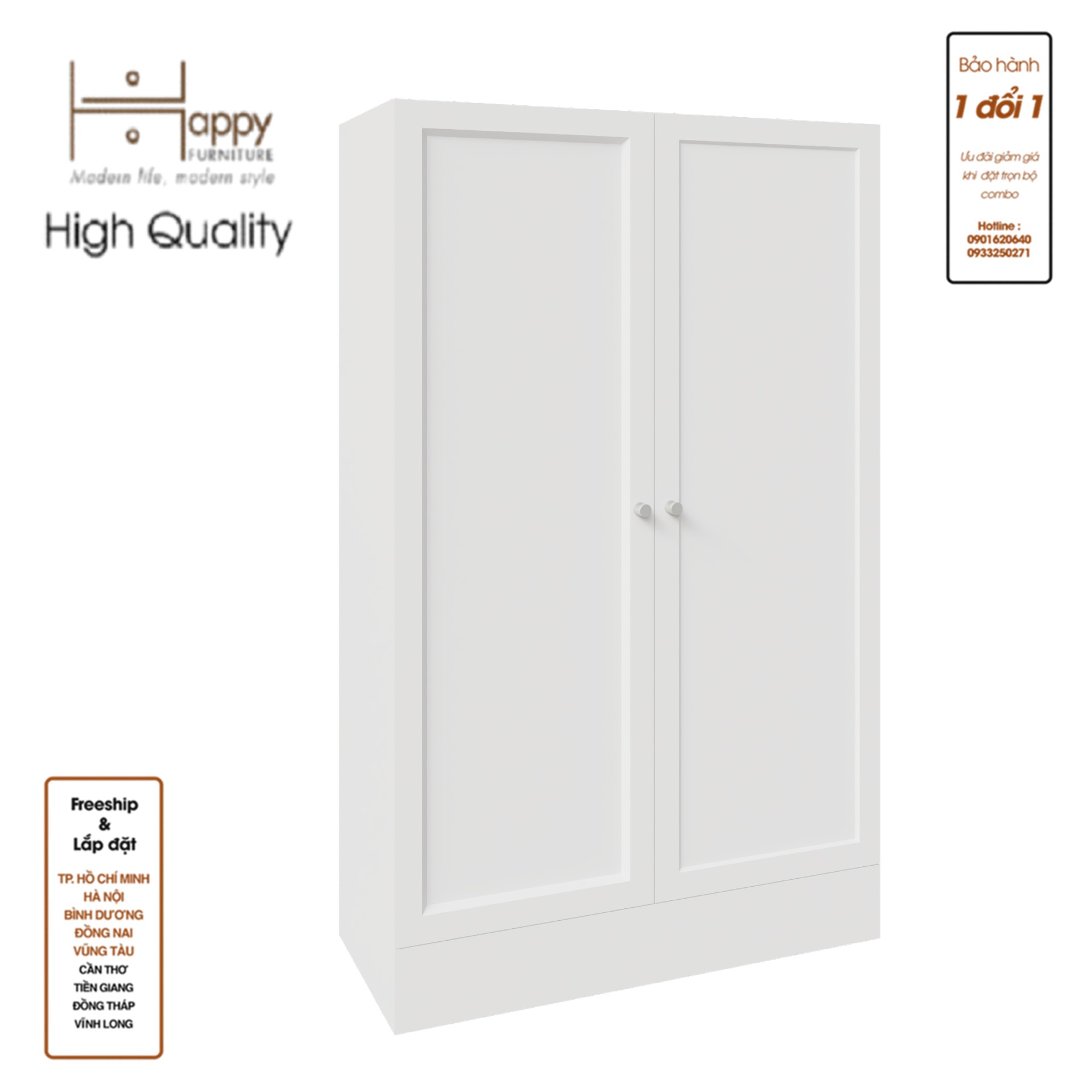SCANDINA, Kệ sách 2 cánh mở, 81cm x 35cm x 132cm , KSA_043