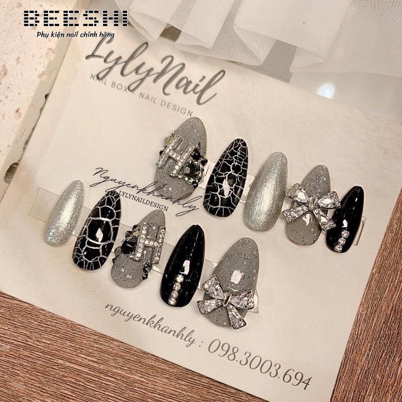 Sơn gel nứt đen trắng beeshi shop nail