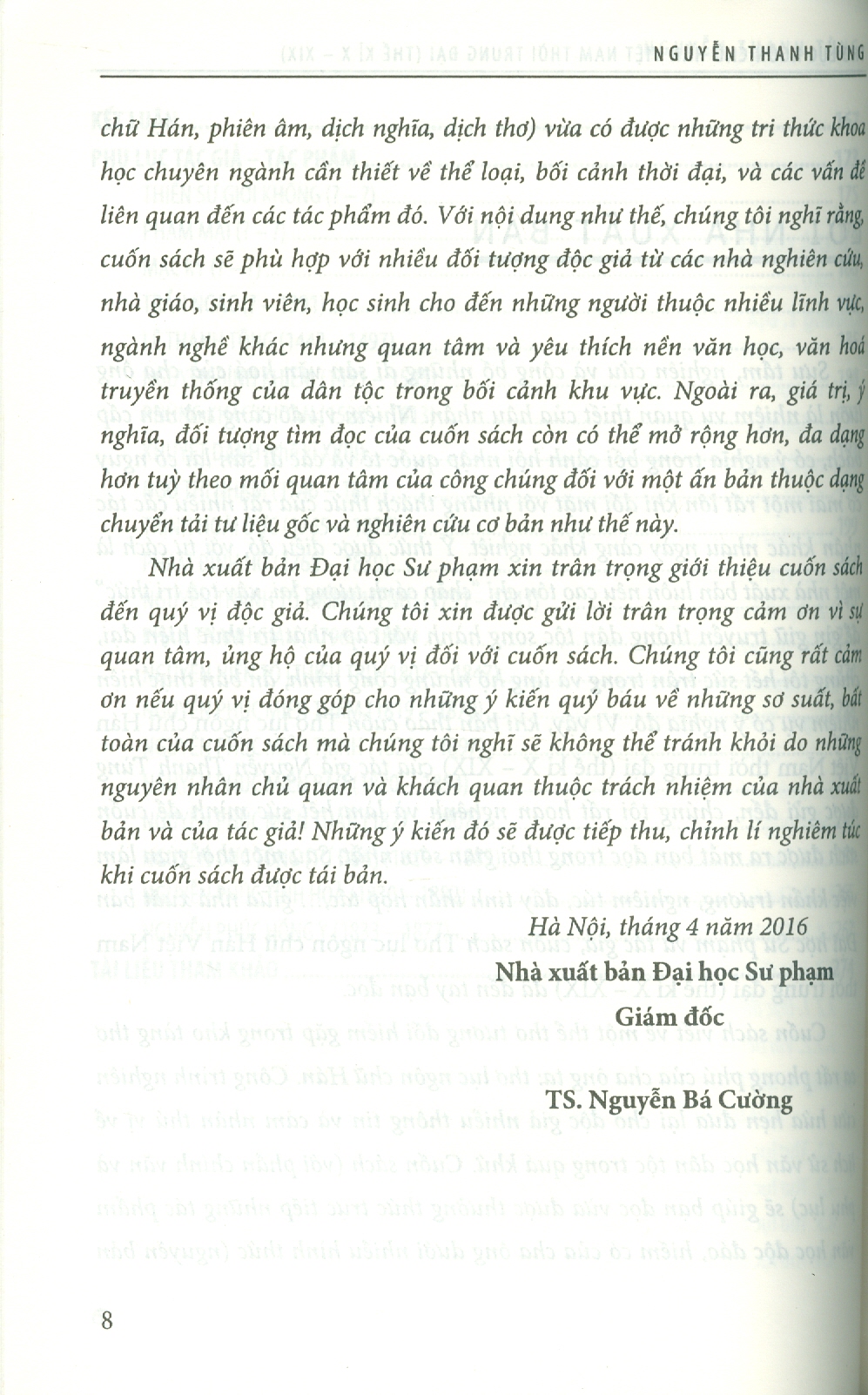 Thơ Lục Ngôn Chữ Hán Việt Nam Thời Trung Đại (Thế Kỉ X - XIX)  Six - Han - Character - Poetry In Medieval Vietnam: 越南古代漢字六言詩研究