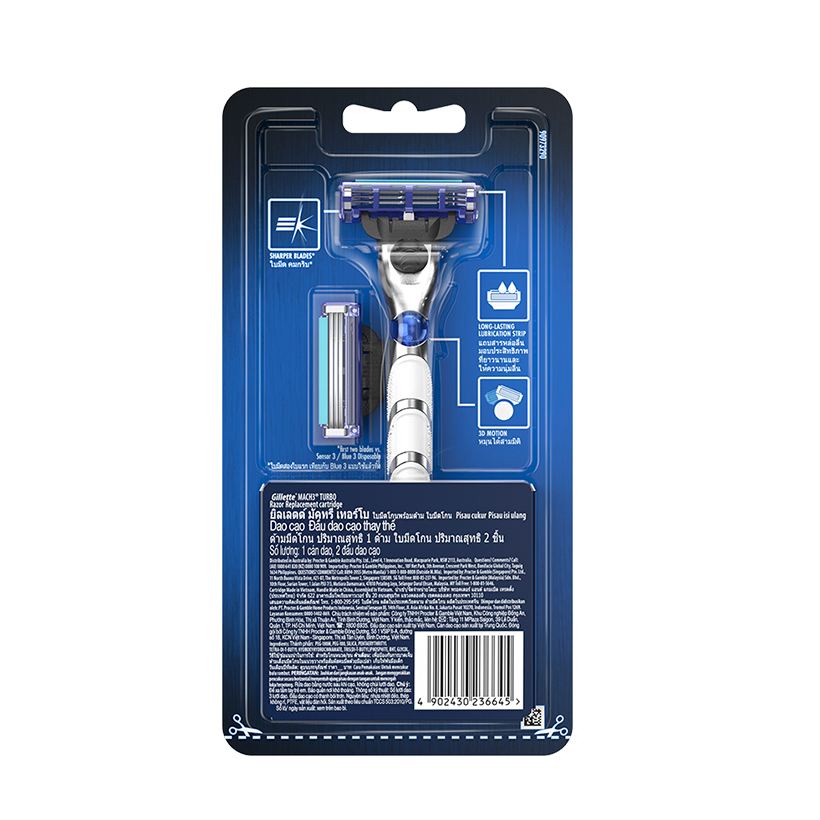 Dao Cạo GILLETTE Mach3 Turbo 3D