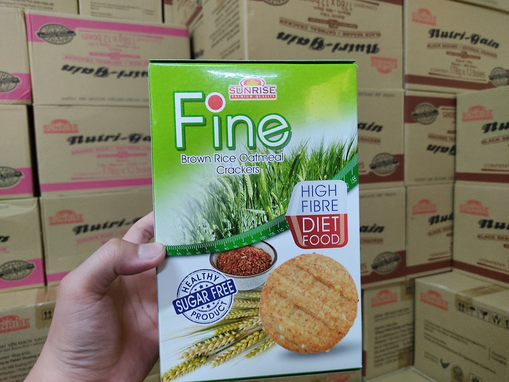 Bánh ăn kiêng Fine vị yến mạch gạo lứt