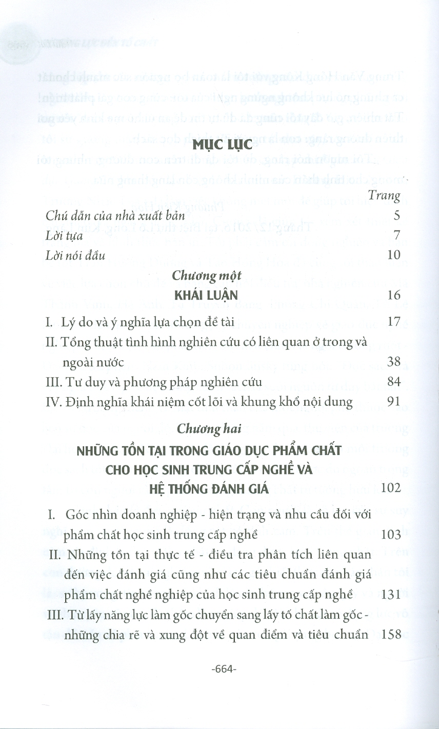 TỪ NĂNG LỰC ĐẾN TỐ CHẤT - Đánh Giá Và Xây Dựng Hệ Thống Tiêu Chuẩn Đánh Giá Phẩm Chất Nghề Nghiệp Cốt Lõi Của Học Sinh Trường Nghề - Lý Luận Và Thực Tiễn (Sách tham khảo)