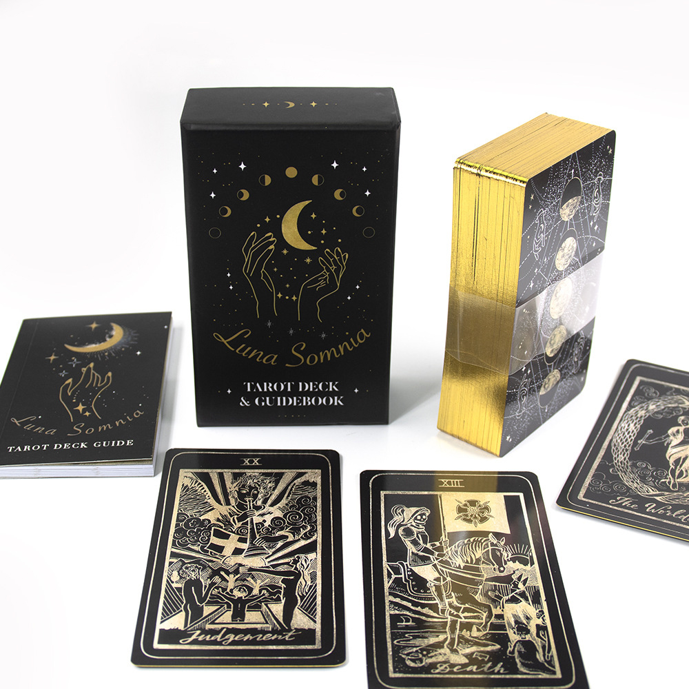 [Mạ Cạnh Size Gốc] Bộ Bài Luna Somnia Tarot 78 Lá Bài 7x12 Cm Hộp Cứng Cao Cấp Kèm Hướng Dẫn