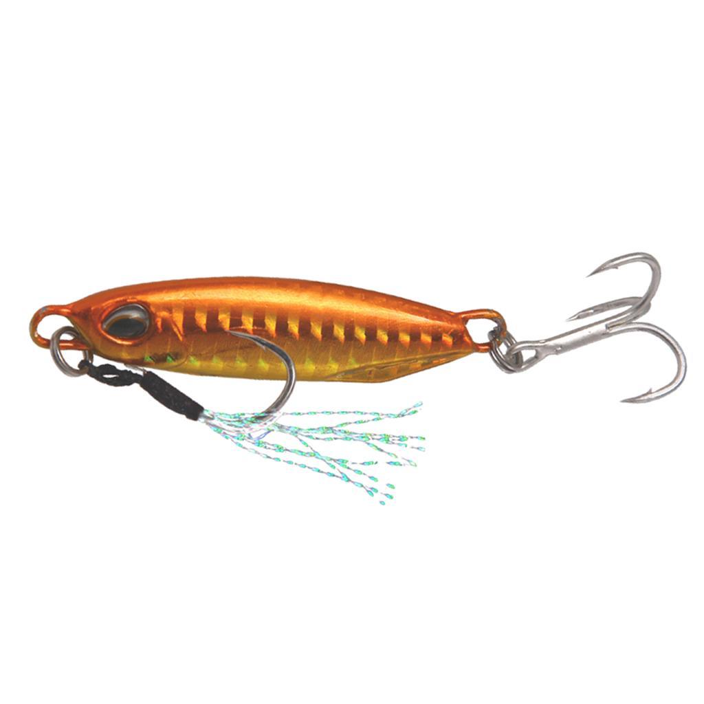 Life-like Metal Hard Jigging Lead Fish 16g 5cm Minnow Fishing Lure 3D Eyes