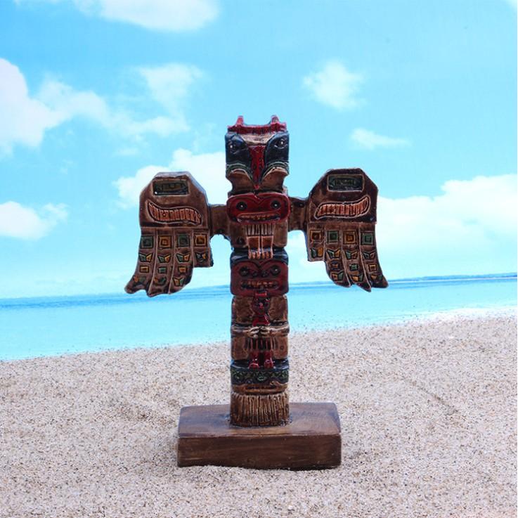 Mô hình tượng thần Totem hiến tế của người Maya dùng trang trí tiểu cảnh, terrarium, DIY