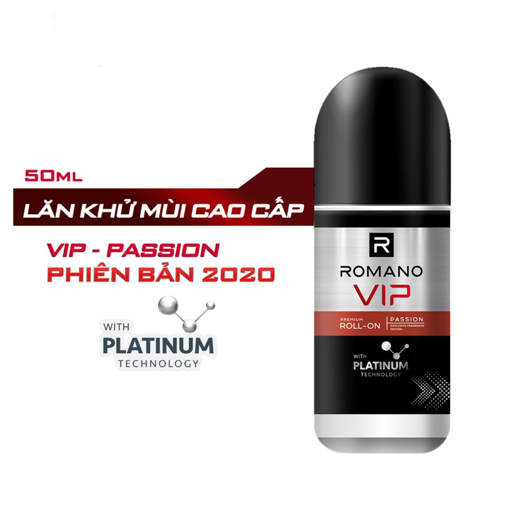 Bộ Romano Vip Passion: Lăn Ngăn Mùi 50ml và Nước Hoa bỏ túi 18ml