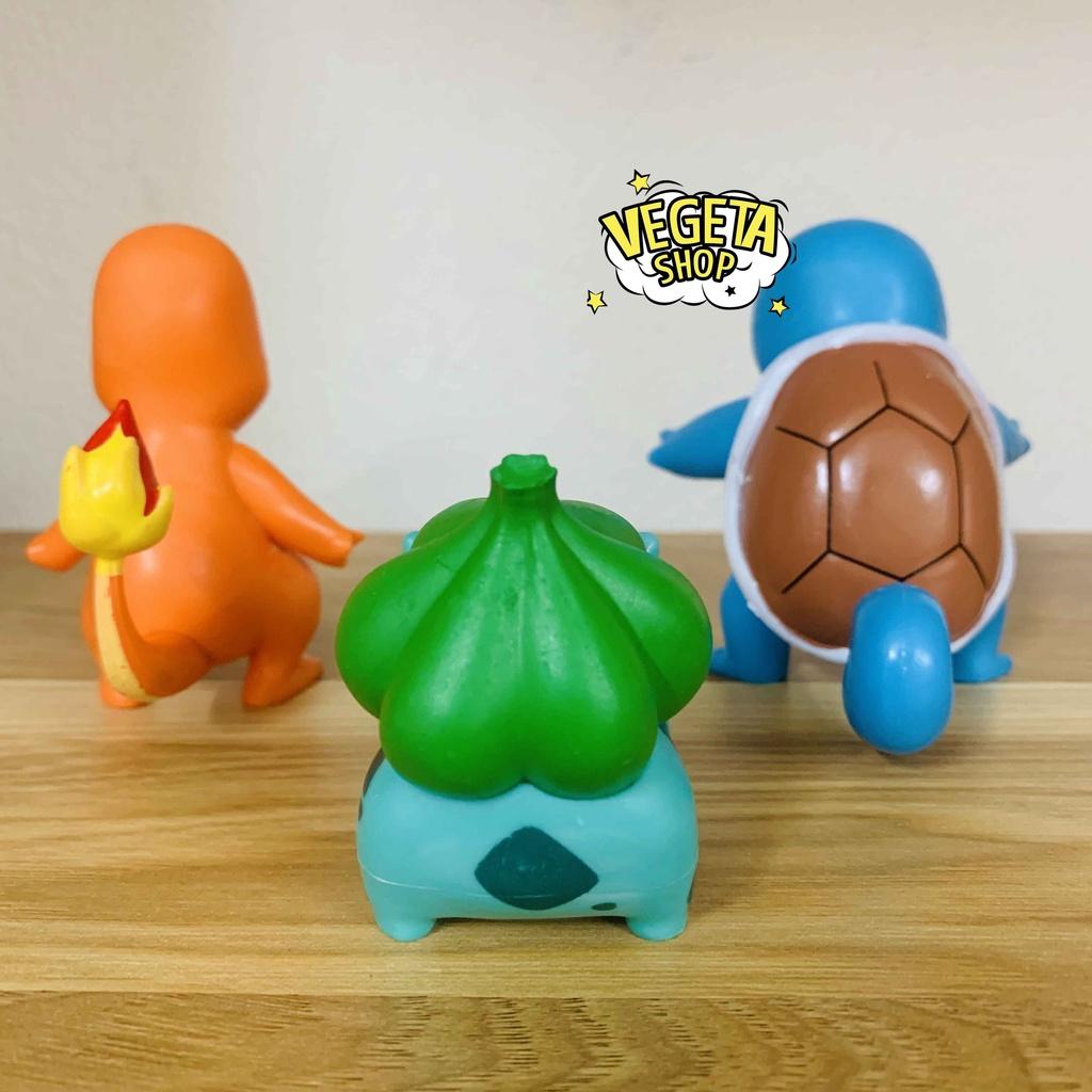 Mô hình Charmander Pikachu Bubasaur Squirtle Psyduck Jigglypuff nguyên bản - Cao 5~8cm