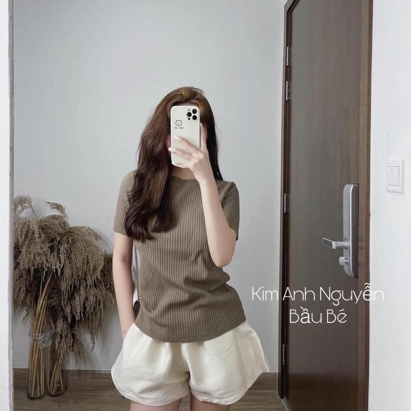 MS820 Áo len đũa cổ tròn cộc tay hàng đẹp loại 1
