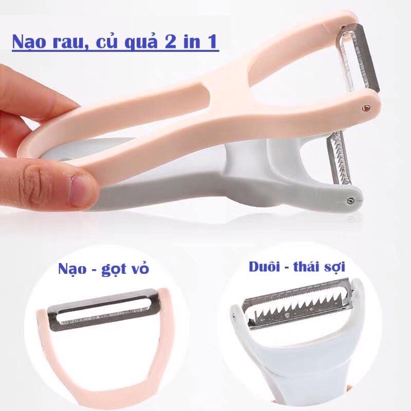 Dụng Cụ Nạo - Thái Sợi Rau Củ Quả 2 In 1 Đa Năng Tiện Lợi