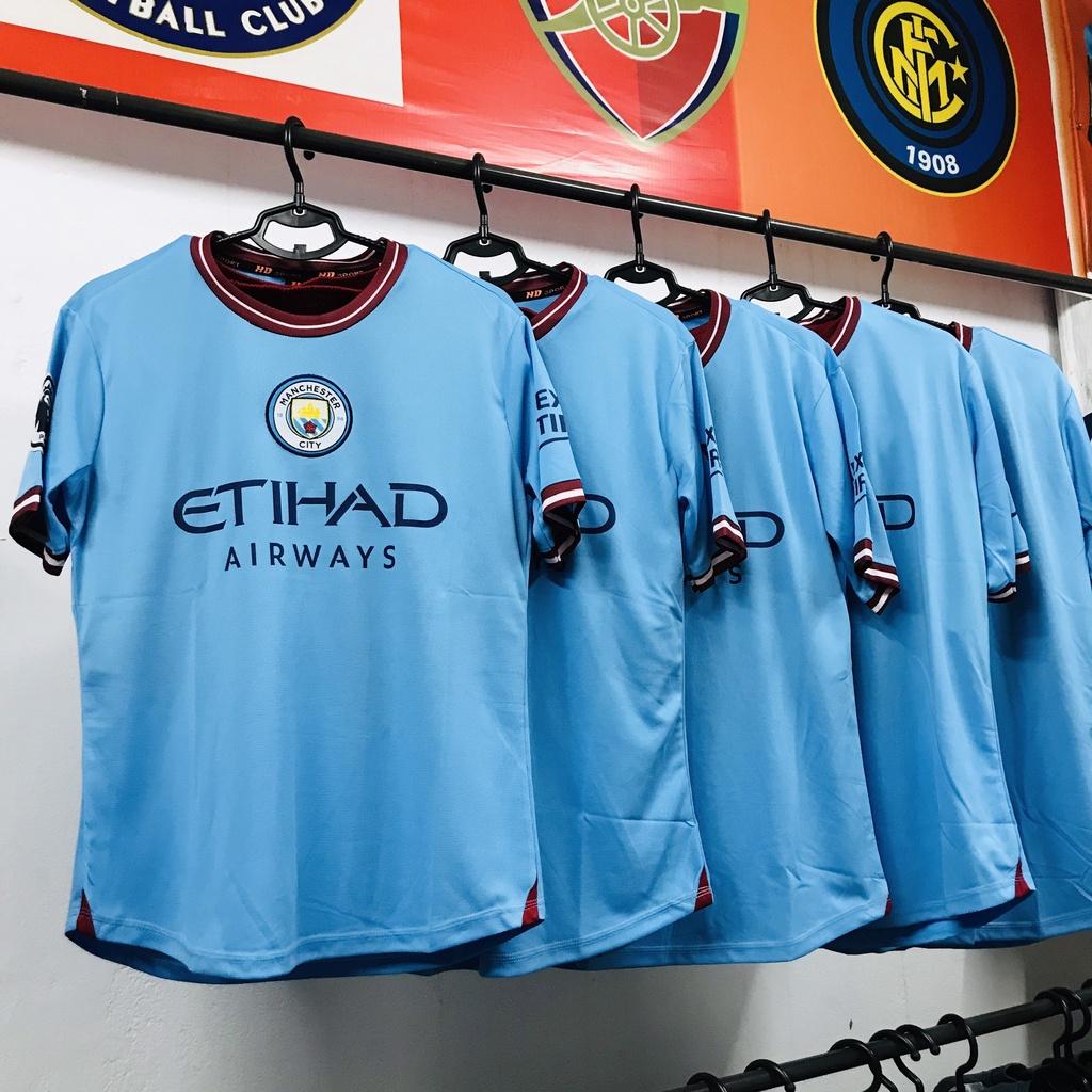 Bộ đá bóng gai mè CLB Manchester City sân nhà cao cấp 2023 siêu mát