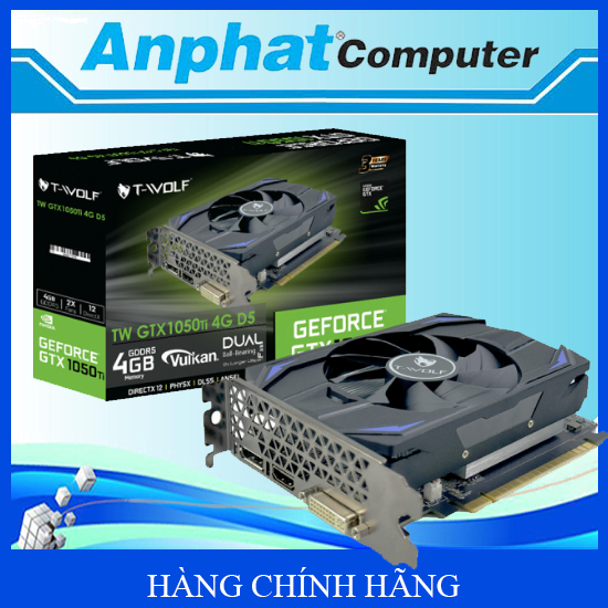Card Màn Hình VGA T-WOLF TW-GTX1050TI 4G D5 – Hàng Chính Hãng