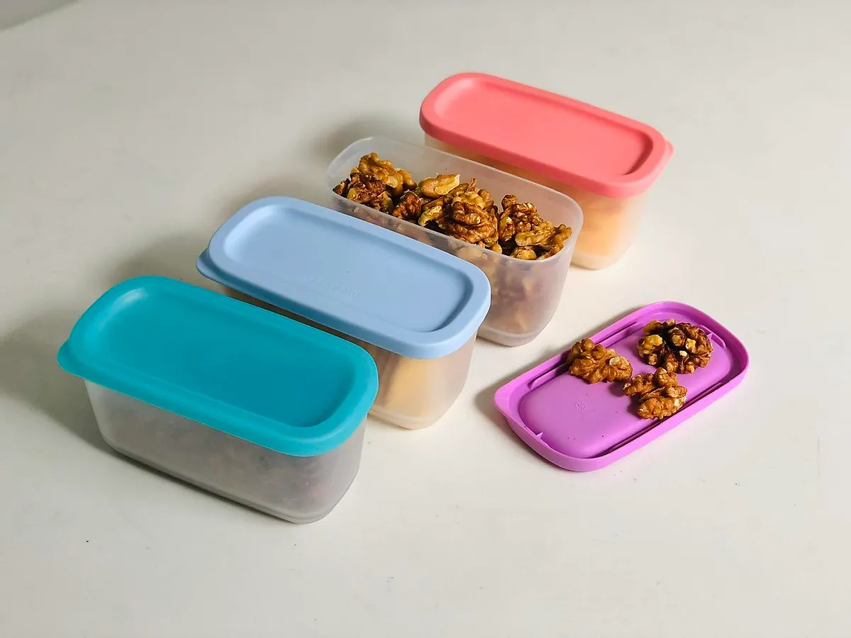 Bộ HộpTupperware Bảo Quản Thực Phẩm Cubix Mini Rectangular (4 Hộp) - Hàng Chính Hãng