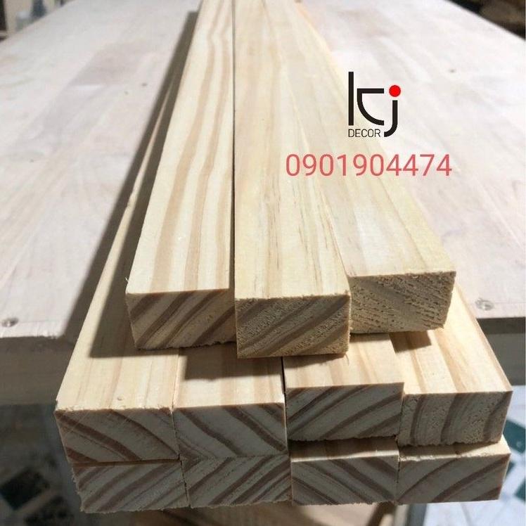 - THANH GỖ THÔNG DÀI 50x4x3CM LÁNG MỊN 4 MẶT