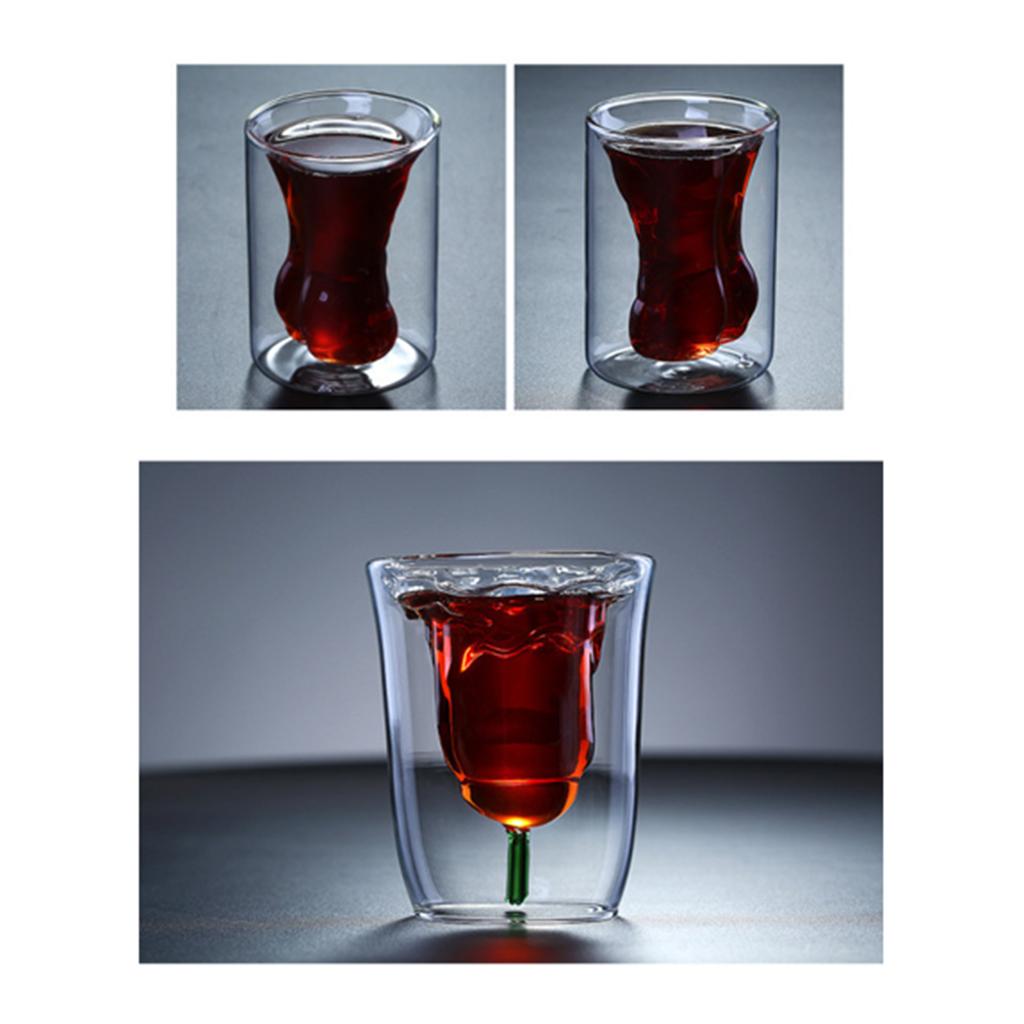 Heat Resistant Double Walled Glasses Coffee Glasses Mugs Cups