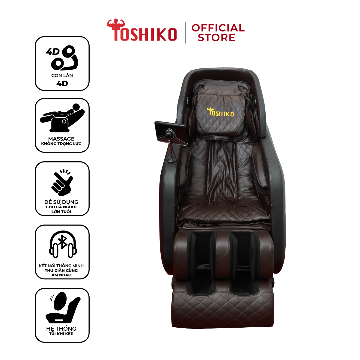 Ghế massage trị liệu toàn thân Toshiko T18 - bảo hàng 6 năm