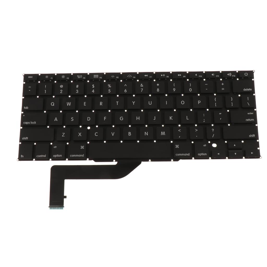 Bàn Phím Laptop Phiên Bản Hoa Kỳ Phù Hợp Với Apple MacBook Pro Retina 15 Inch A1398-Đen