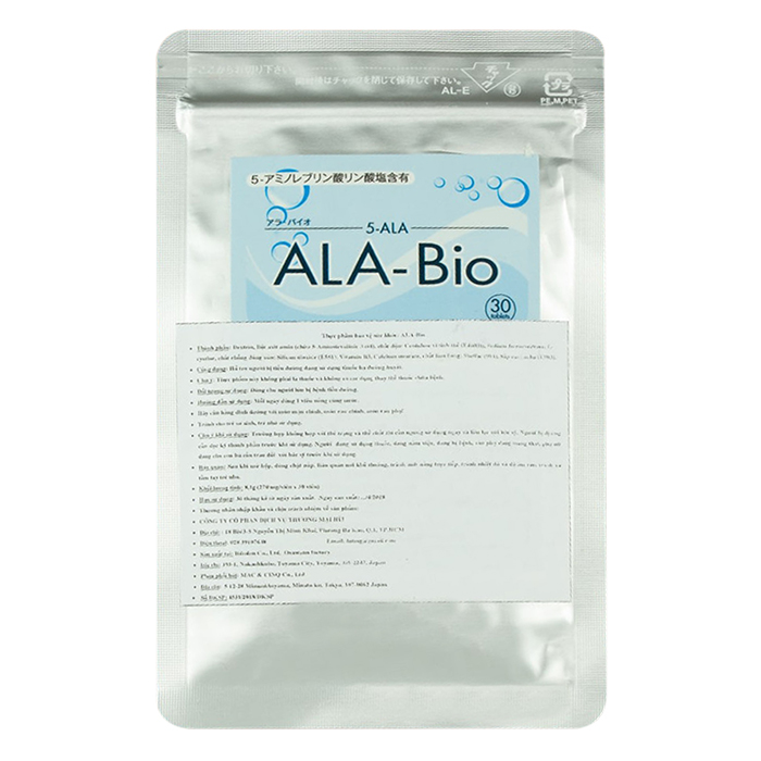 Thực phẩm bảo vệ sức khỏe ALA- Bio dạng túi 30 viên