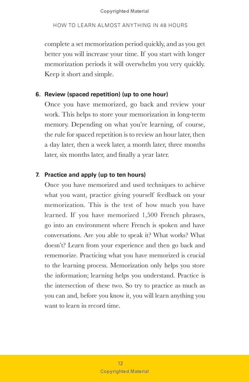 Sách ngoại văn: How To Learn Almost Anything In 48 Hours - The Skills You Need To Work Smarter, Study Faster, And Remember More!