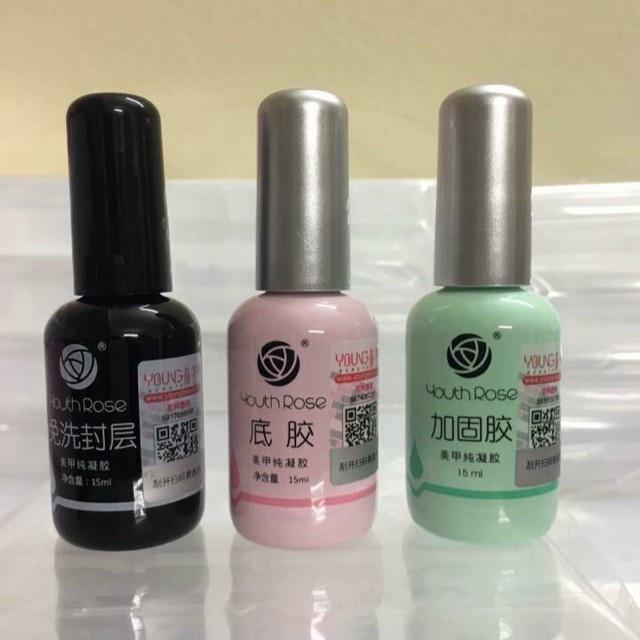 Base - top - cứng móng hoa hồng (Liên kết- bóng siêu bền)