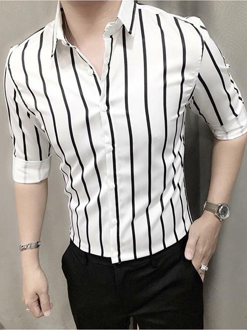 Áo Sơ Mi Nam Lụa 75