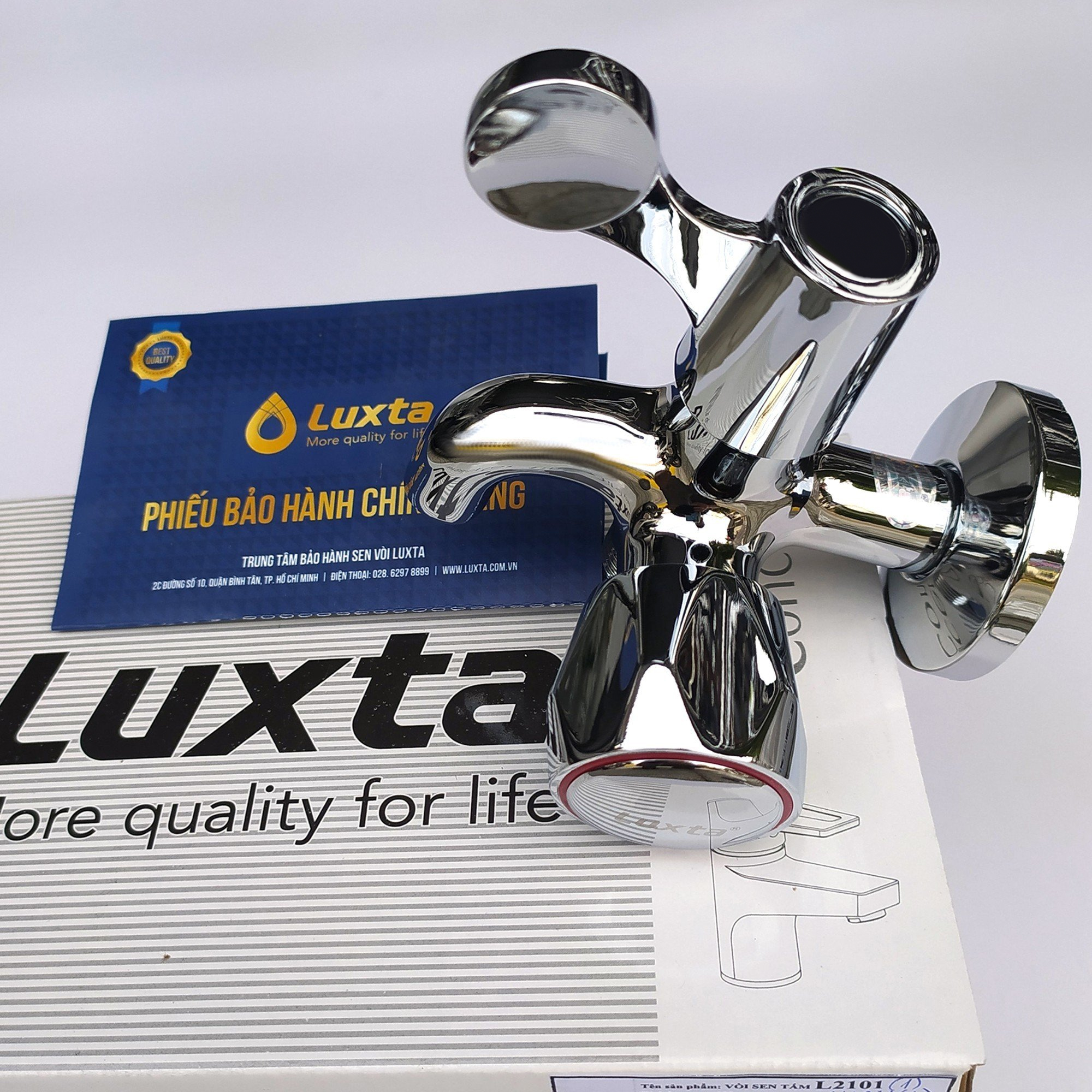 Vòi Sen Củ Sen Tắm Lạnh Luxta Đồng Thau Mạ Crome Nhiều Mẫu - Van Ceramic cao cấp, thiết kế chống văng
