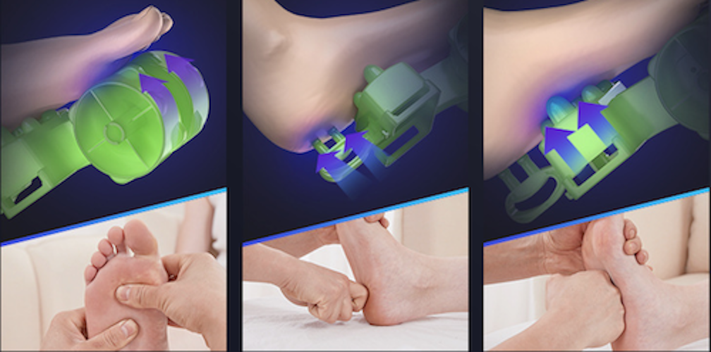 Máy mát xa chân 6D đa chức năng sưởi ấm và công nghệ ion massage