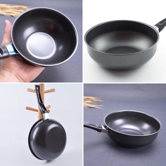 CHẢO SÂU LÒNG CHỐNG DÍNH 18CM HẤP THỤ NHIỆT NHANH THÍCH HỢP VỚI MỌI LOẠI BẾP