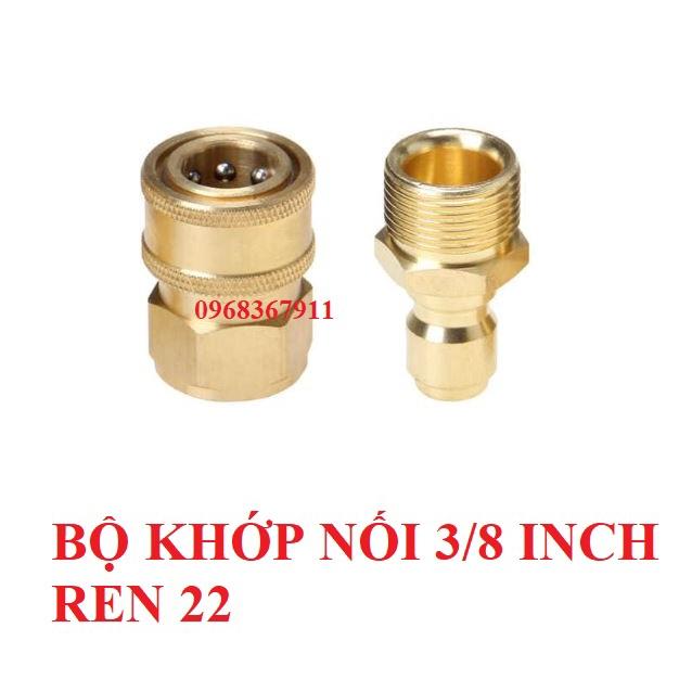 cút nối nhanh máy rửa xe ren M22, khớp nối nhanh máy rửa xe ren M22