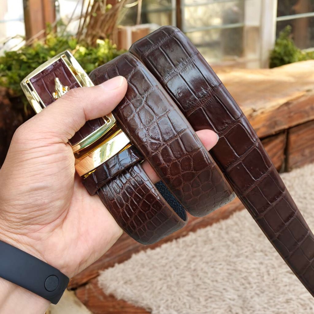 Thắt Lưng Nam Da Da Bụng Cá Sấu Rất Mềm Và Đẹp - Dễ Sử Dụng