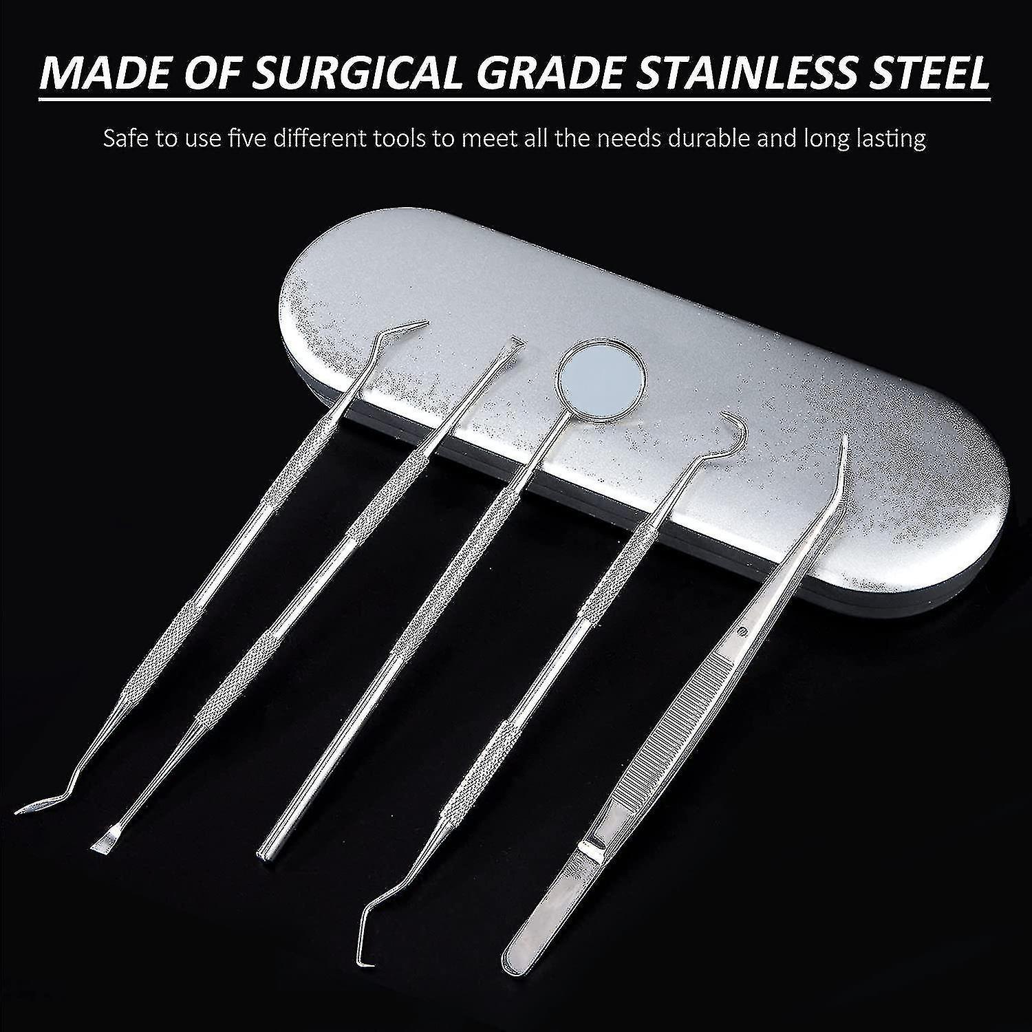 Bộ làm sạch răng cho chó, bộ chăm sóc răng bằng thép không gỉ, dụng cụ làm sạch răng thú cưng