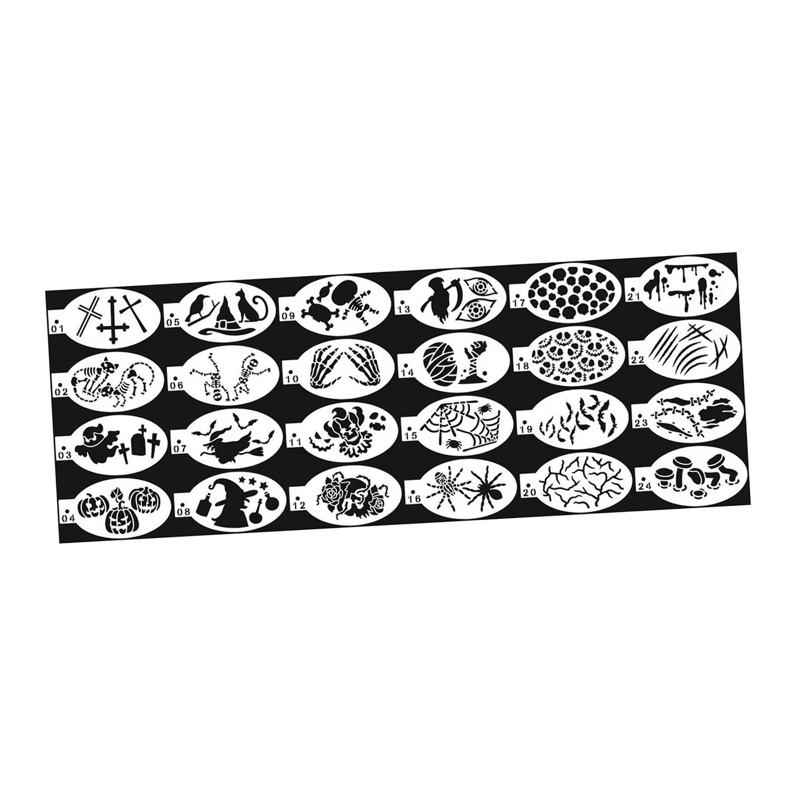 Face Paint Stencils Set for Children Adult DIY Party Supplies Painting