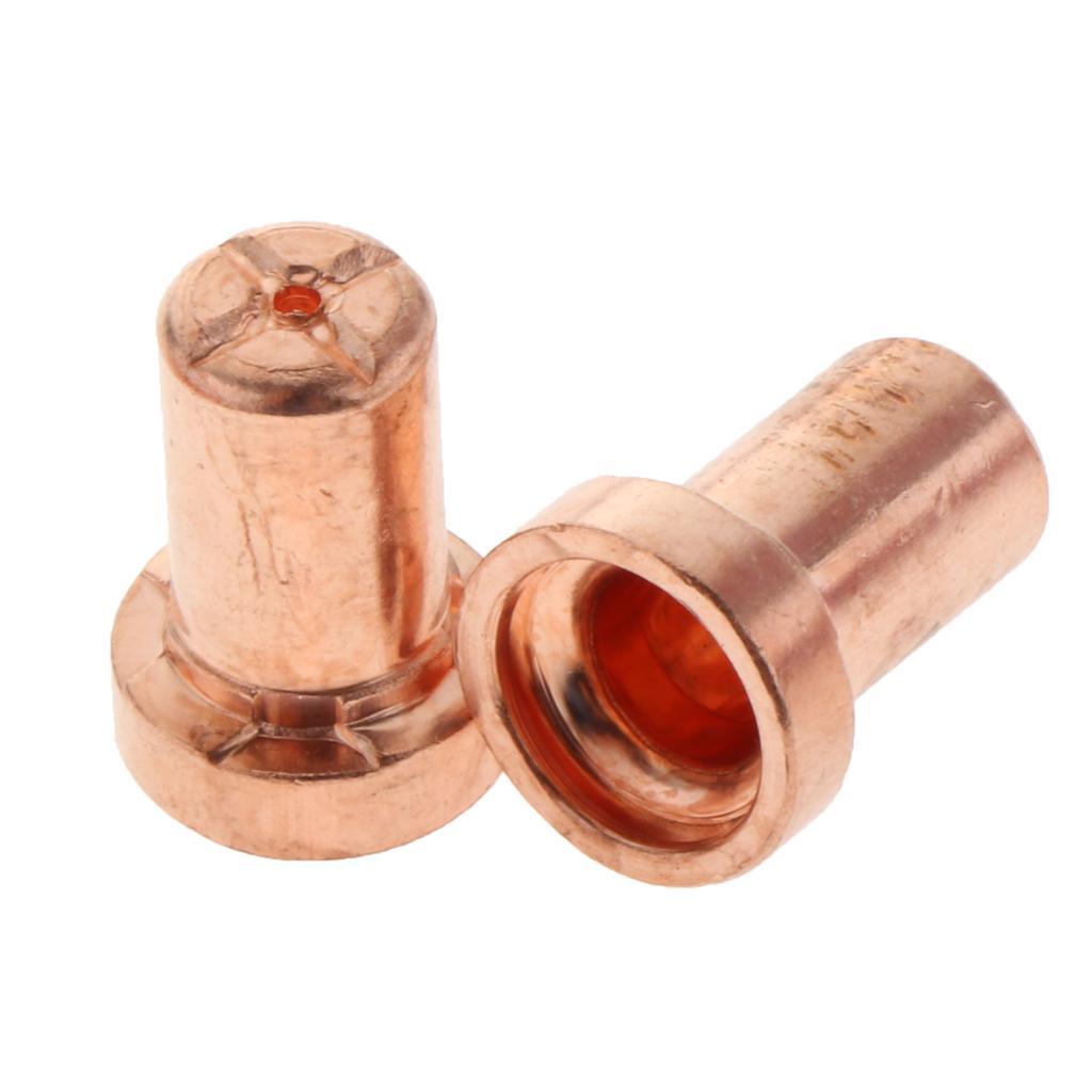 40pcs 40A Extended Plasma Cutting Consumables Torch Nozzle