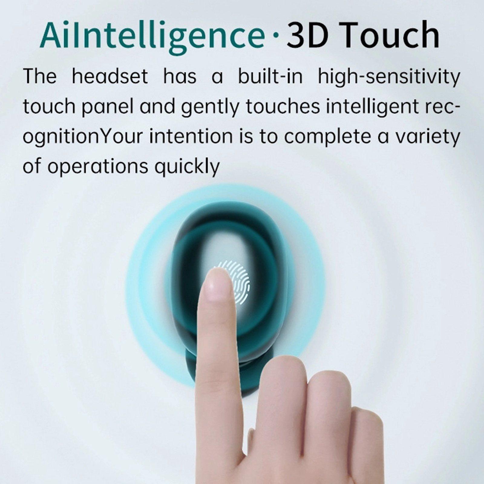 R15 Bluetooth 5.1 True Wireless Earbuds In Ear with Deep Bass Black