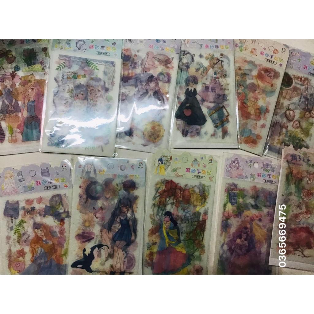 Combo 5 xấp hình dán anime 3d(mỗi xấp3m)