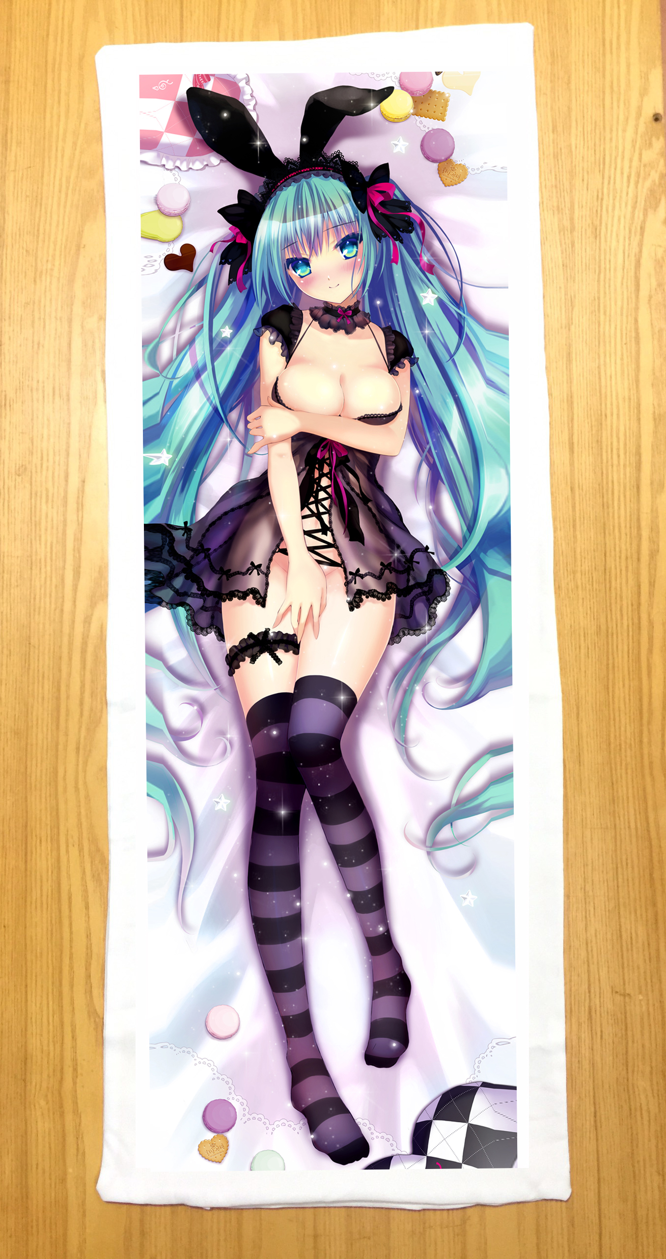 VỎ GỐI ÔM Hatsune Miku 40cm x100cm