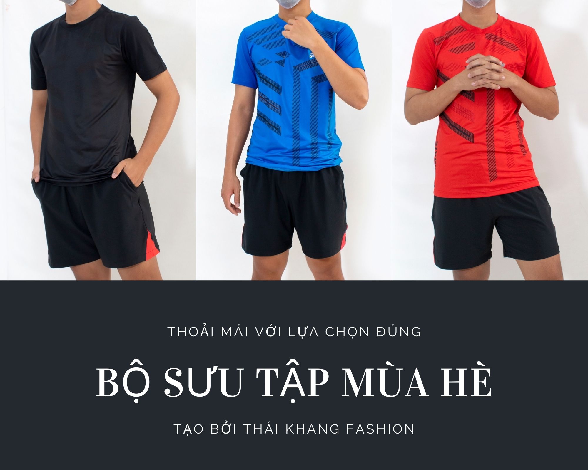 Bộ quần áo thể thao nam vải thun mềm siêu mát loại đồ bộ thể thao thun lạnh mặt thoải mái BTT 01