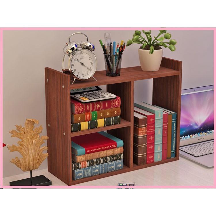 9126 Kệ sách để bàn 3 ô 50x40x17cm - Kệ sách gỗ để bàn 3 ô