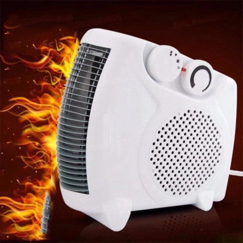 Quạt Sưởi Ấm Mùa Đông Cộng Suất Lớn, Máy Sưởi Gốm Để Bàn Có Cảm Biến An Toàn Chống Cháy