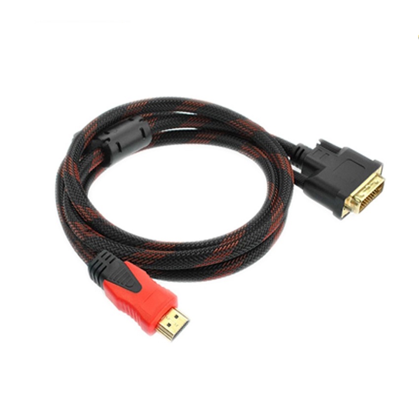 Cáp chuyển đổi HDMI To DVI 1.5m bọc lưới siêu bền - JL