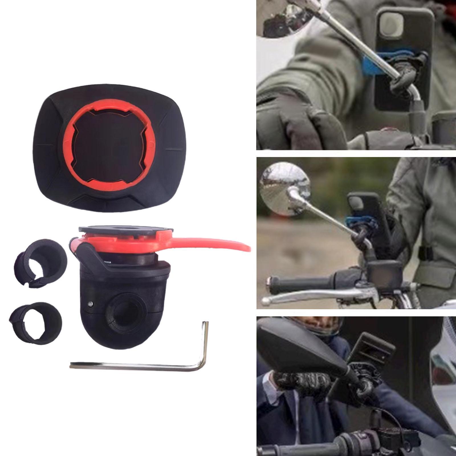 Motorcycle Mirror Phone Holder Smartphone Mount Universal Handlebar Mount Waterproof Mobile Phone Holder Phone Bracket for Bike