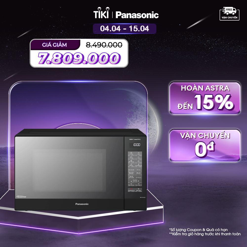 Lò vi sóng tích hợp nướng Panasonic NN-GT65JBYUE - Hàng Chính Hãng