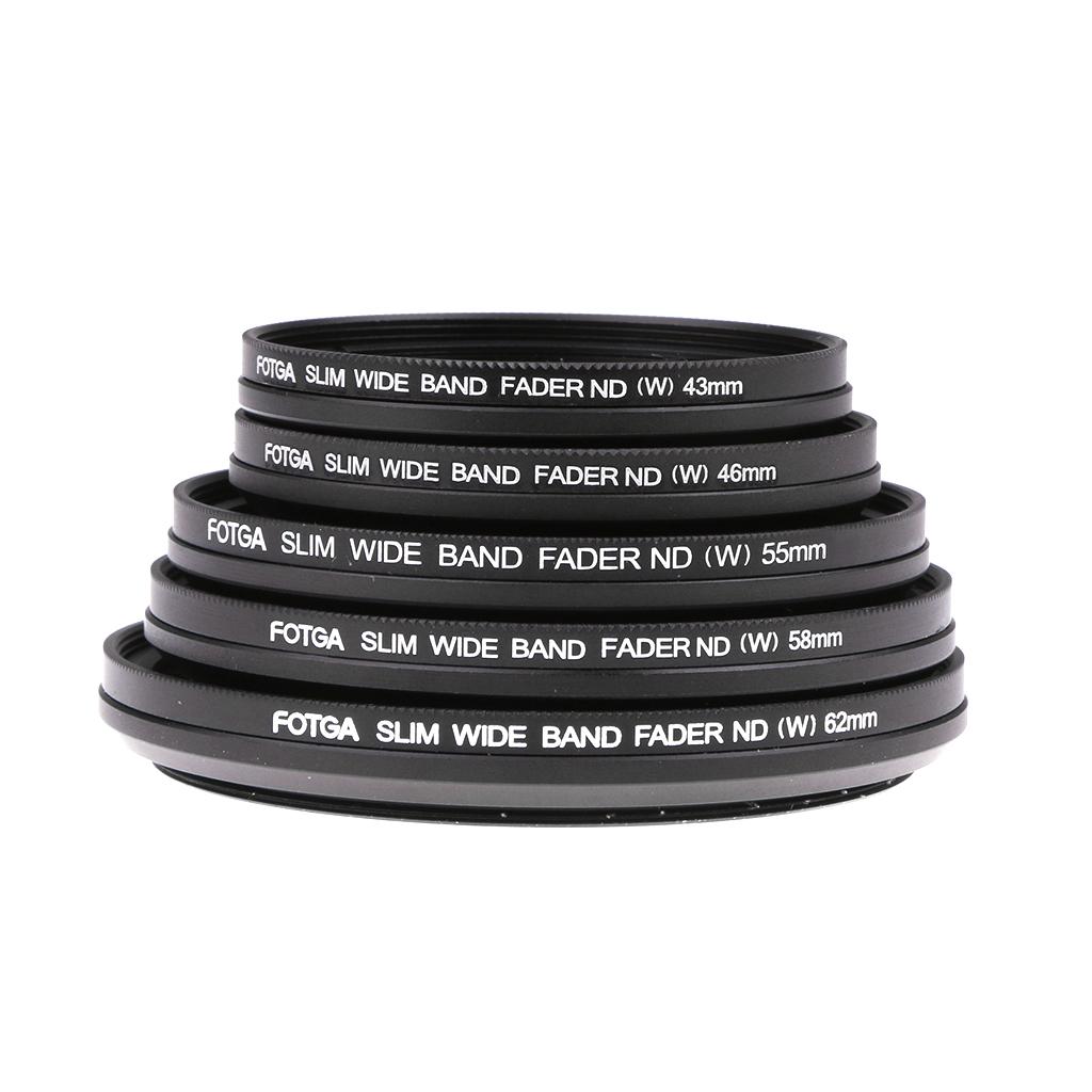 FOTGA Circular Adjustable Fader Variable Glass ND Filter ND2-400 Lens Filter for Camera