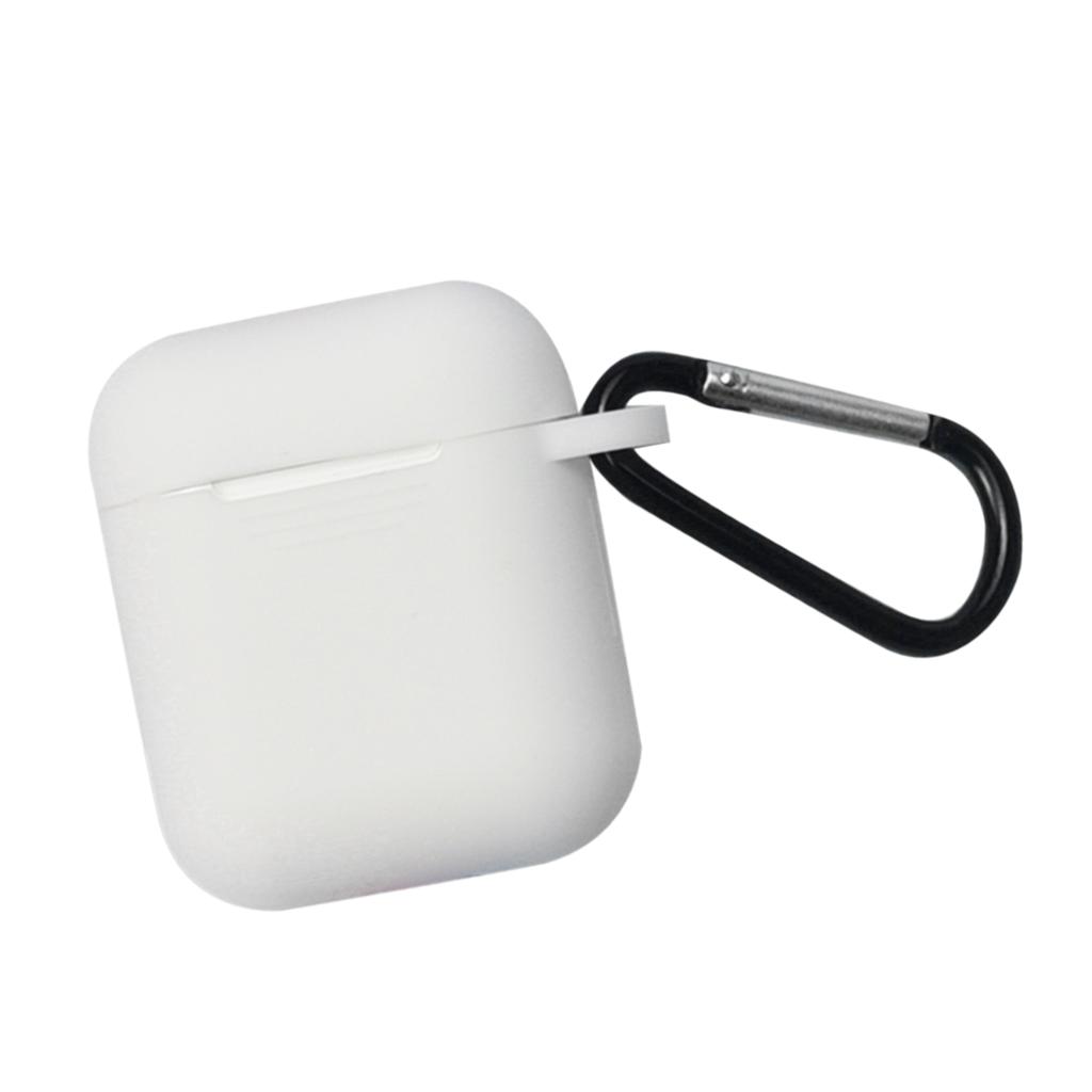 Ốp Silicon Chống Bụi Cho Vỏ Sạc AirPods W / Carabiner