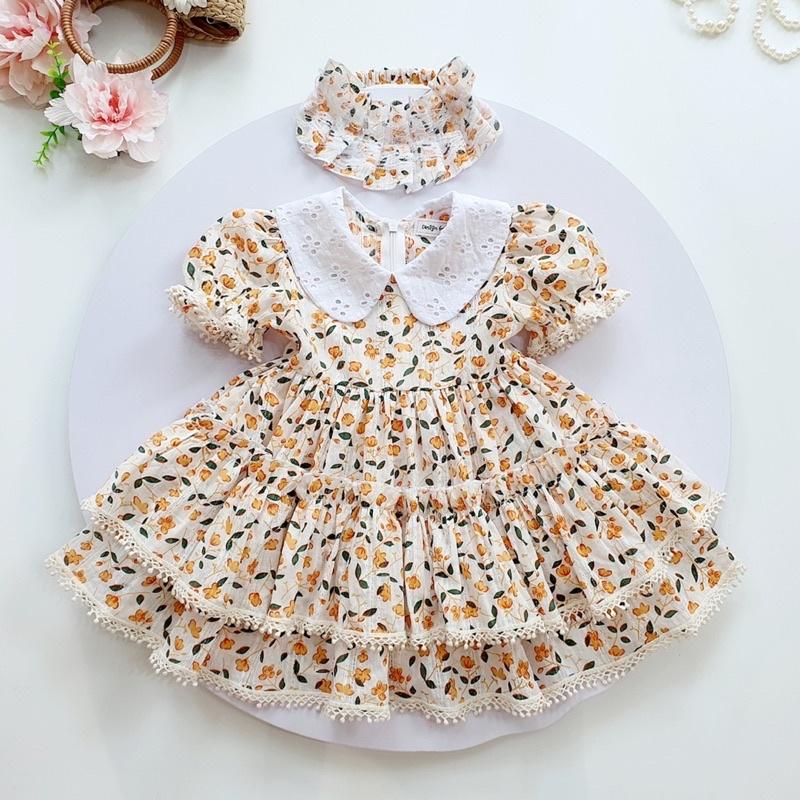 [4-18kg] Váy Hanbok Rời NHÍM XÙ KIDS Cho Bé Gái 1 Tuổi Đến 5 Tuổi Chất Lụa Ướt Phối Linen Bột - V066